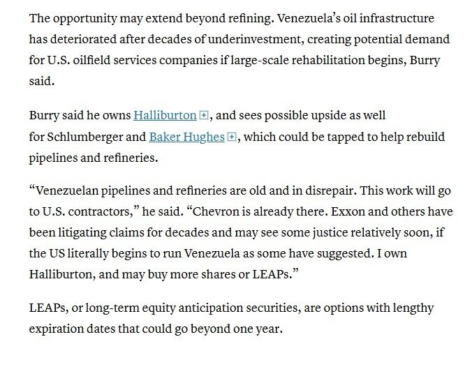 Âm thầm xuống tiền vào Venezuela, huyền thoại Michael Burry lại “đánh trúng sóng”
