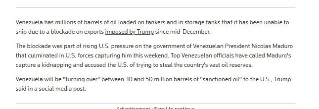 Venezuela xác nhận bán dầu thô cho Mỹ