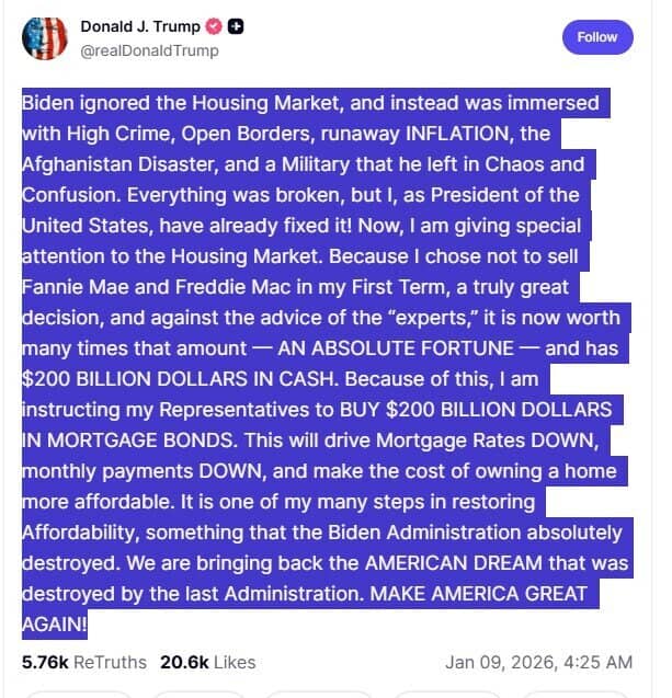 Ông Trump ra lệnh bơm 200 tỷ USD, thị trường nhà ở Mỹ sắp đổi chiều?