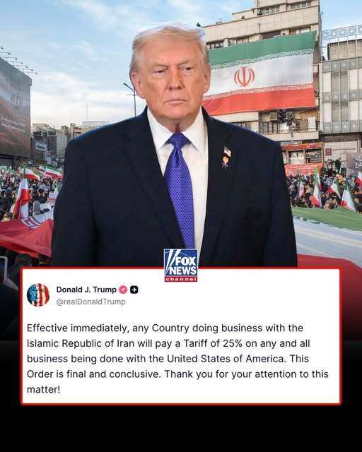 Ông Trump đe dọa áp thuế 25% lên các nước làm ăn với Iran