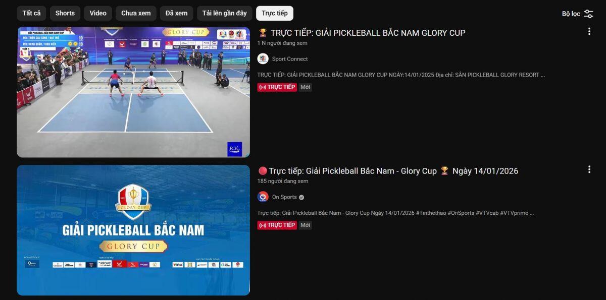 Giải Pickleball Bắc – Nam Glory Cup 2026: Tuyển miền Nam đang tạm dẫn trước tuyển miền Bắc