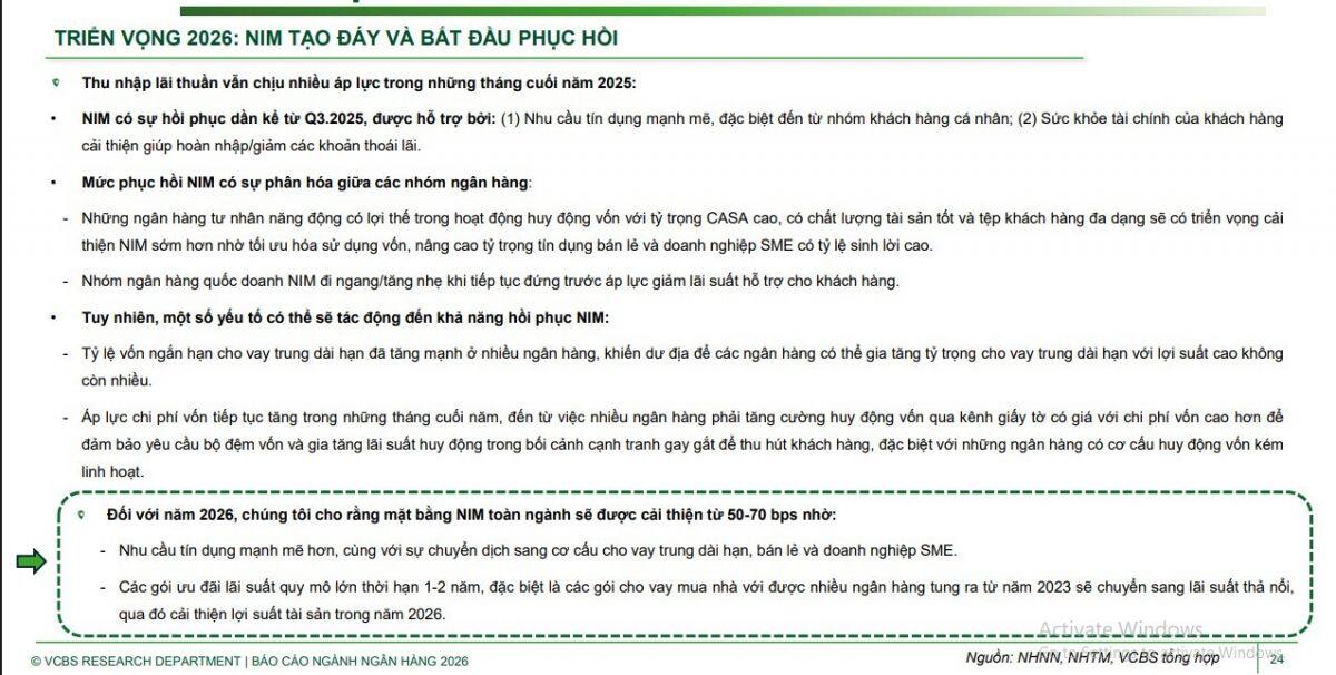 Lãi suất cho vay sẽ tăng tới 0,7 điểm % trong năm 2026