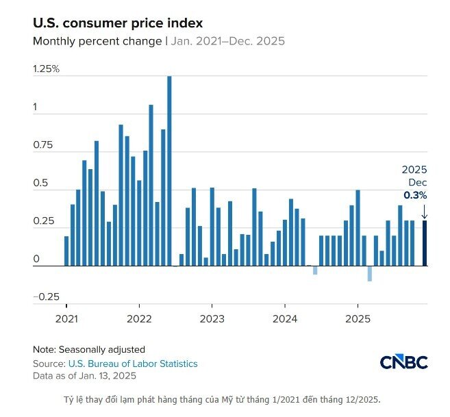 CPI thấp hơn ước tính: Fed có thêm lý do trì hoãn cắt giảm lãi suất