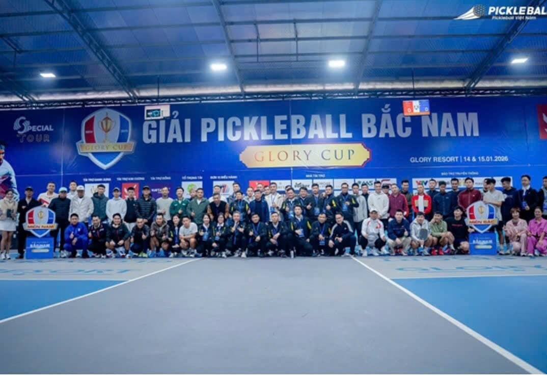 Giải Pickleball Bắc – Nam Glory Cup 2026: 40 Pick thủ hàng đầu Việt Nam chính thức khởi tranh