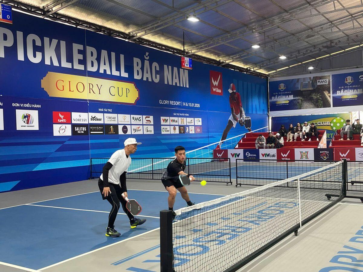 Giải Pickleball Bắc – Nam Glory Cup 2026: Tuyển miền Nam đang tạm dẫn trước tuyển miền Bắc