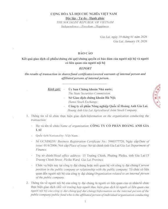 HAGL chính thức rút toàn bộ vốn khỏi HNG, chấm dứt liên minh 8 năm với THACO