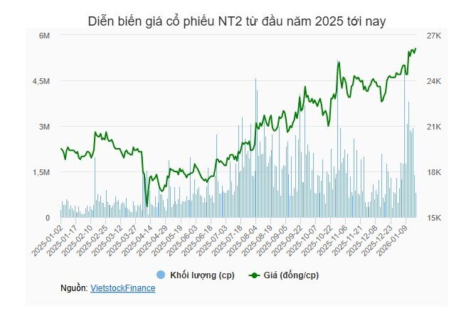 Điện lực Dầu khí Nhơn Trạch 2 báo lãi quý 4 tăng 466%