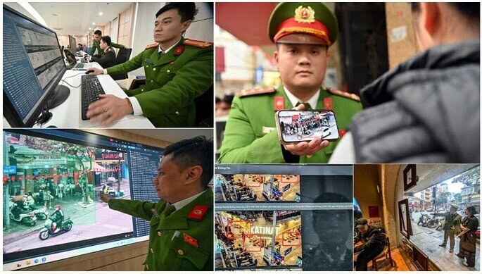 Camera AI - 'mắt thần' siêu nét soi lấn chiếm vỉa hè ở Hà Nội