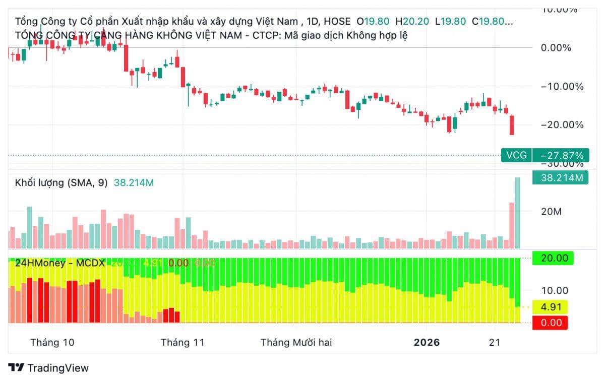 Ai đã “đi trước” cú rơi của cổ phiếu Vinaconex?