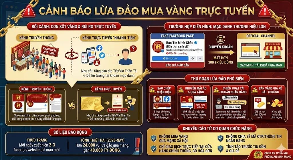 Thông báo khẩn từ cơ quan công an tới người mua vàng từ thương hiệu này