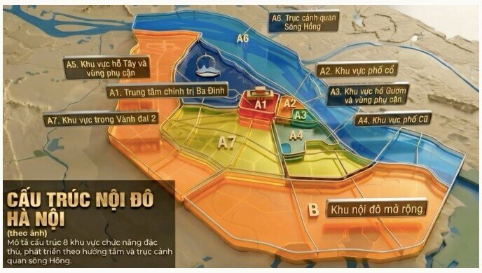 Đô thị Hà Nội sẽ được sắp xếp lại thế nào