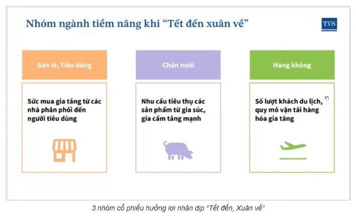 3 nhóm cổ phiếu hưởng lợi khi 'Tết đến, Xuân về'