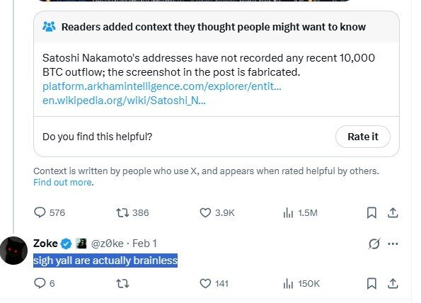 Rộ tin đồn Satoshi Nakamoto bán 10.000 BTC, thị trường biến động mạnh