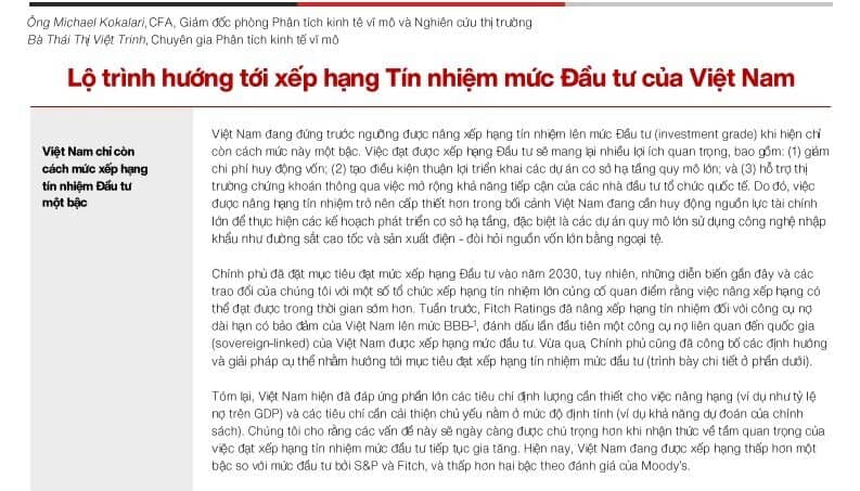 Một sự kiện quan trọng có thể tác động mạnh đến TTCK Việt hơn cả nâng hạng