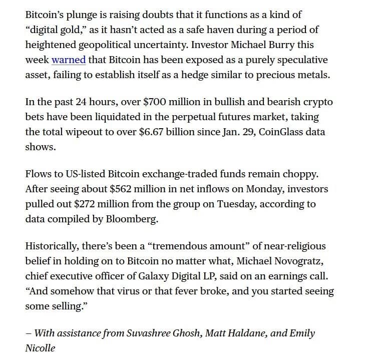 Bitcoin bị bán tháo, thị trường tiền số mất nửa nghìn tỷ USD