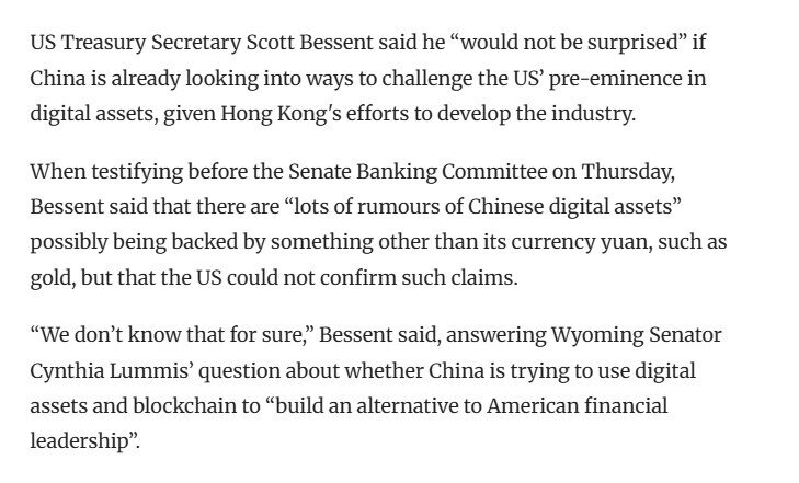 Bộ trưởng Tài chính Mỹ cảnh báo sức bật công nghệ ngày càng mạnh của Trung Quốc