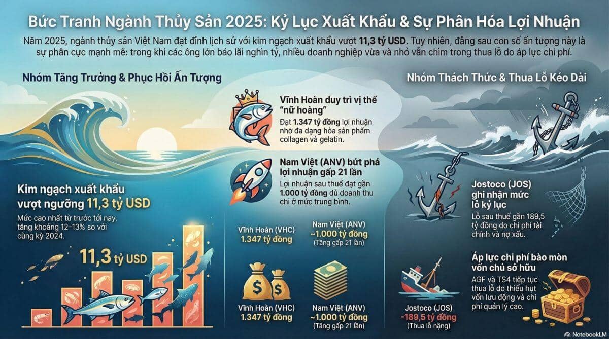 Thủy sản 2025: Khi cơ hội là đặc quyền của kẻ mạnh