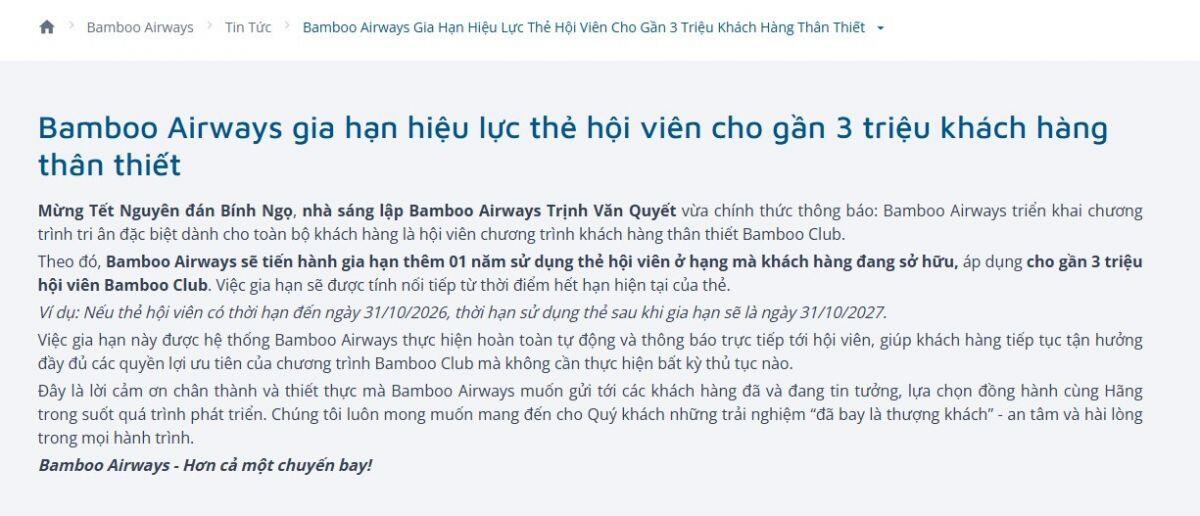 Facebook tích xanh của Trịnh Văn Quyết thông báo tặng quà gần 3 triệu người, Bamboo Airways nói gì?