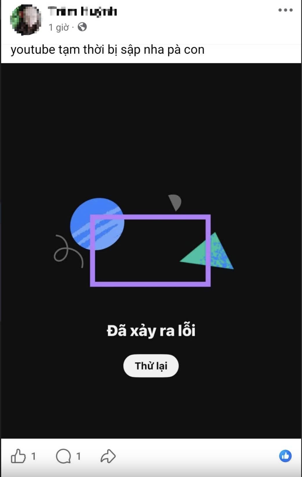 Youtube bất ngờ bị sập vào sáng mùng 2 Tết