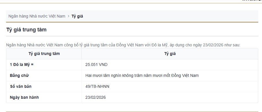 Tỷ giá USD 23/2: USD tự do bật mạnh, vì sao ngân hàng chưa nhúc nhích?