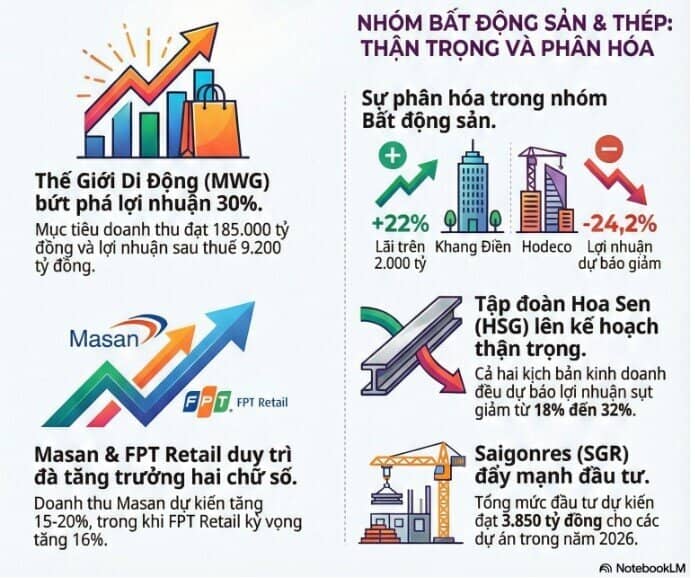 VPB, MBB, MSN, MWG… đồng loạt nâng chỉ tiêu 2026, thị trường đón sóng mới?