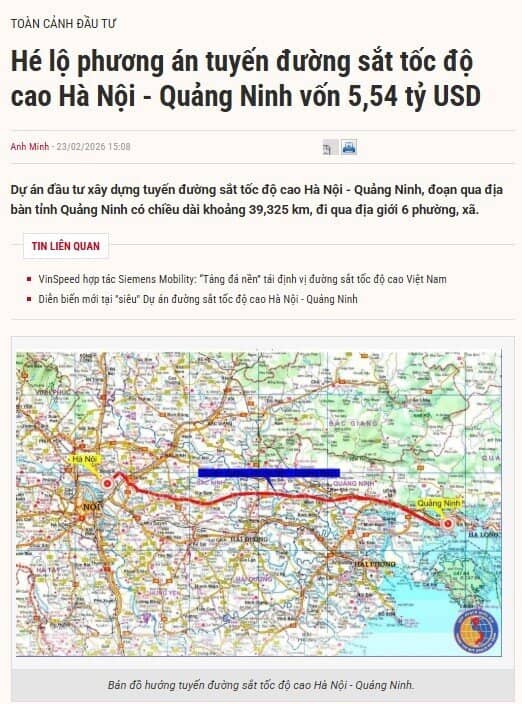 Vingroup chuẩn bị triển khai tuyến cao tốc Hà Nội – Quảng Ninh