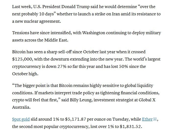 Căng thẳng leo thang, Bitcoin tiếp tục “rơi tự do”