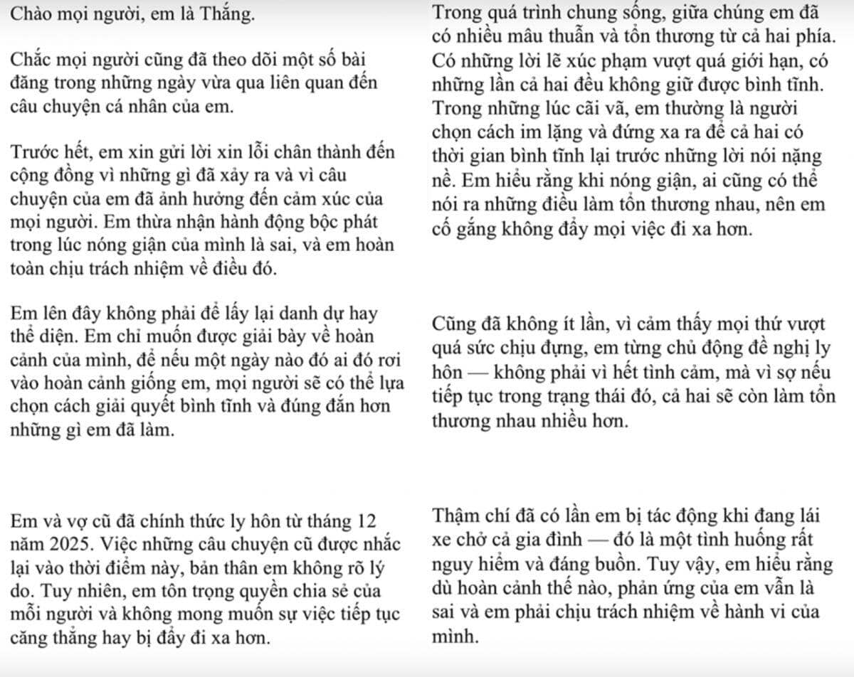 Hoàng Hà Angels ngừng hợp tác TikToker Thắng Không Kịp sau bê bối bạo lực gia đình