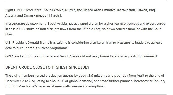 OPEC+ có thể tăng sản lượng dầu thô thêm 137.000 thùng/ngày trong tháng 4