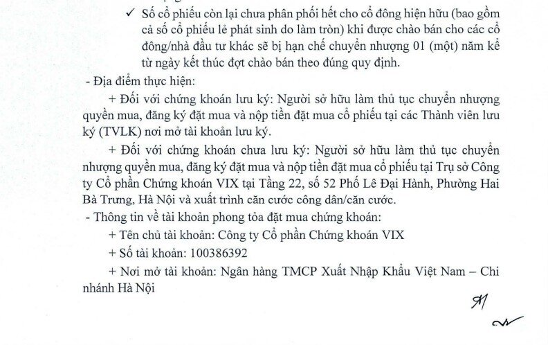 Chứng khoán VIX chốt quyền chào bán 918 triệu cổ phiếu