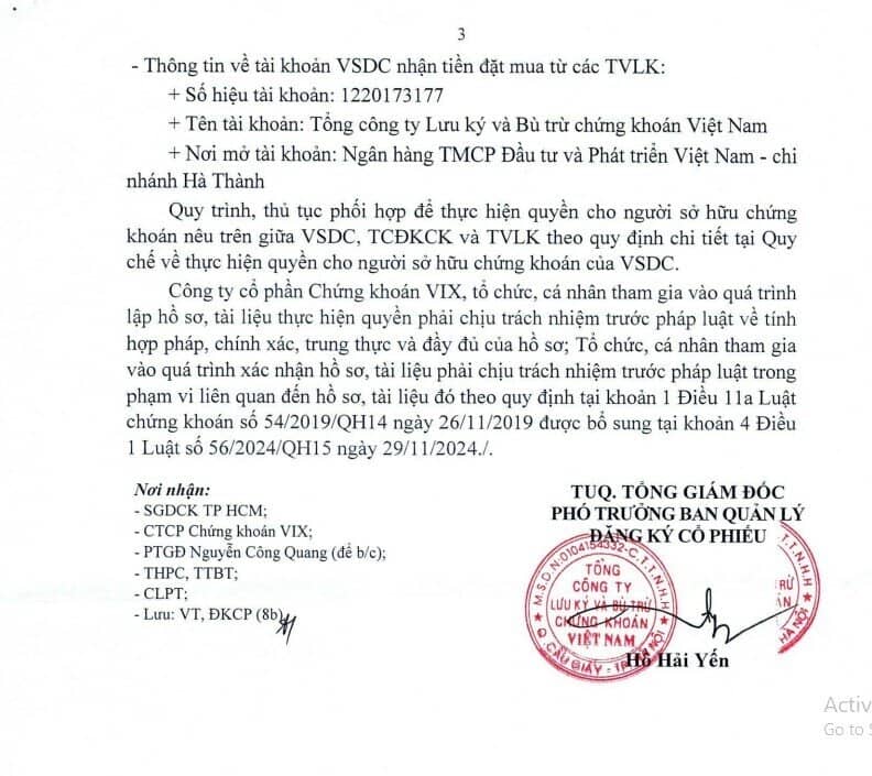 Chứng khoán VIX chốt quyền chào bán 918 triệu cổ phiếu