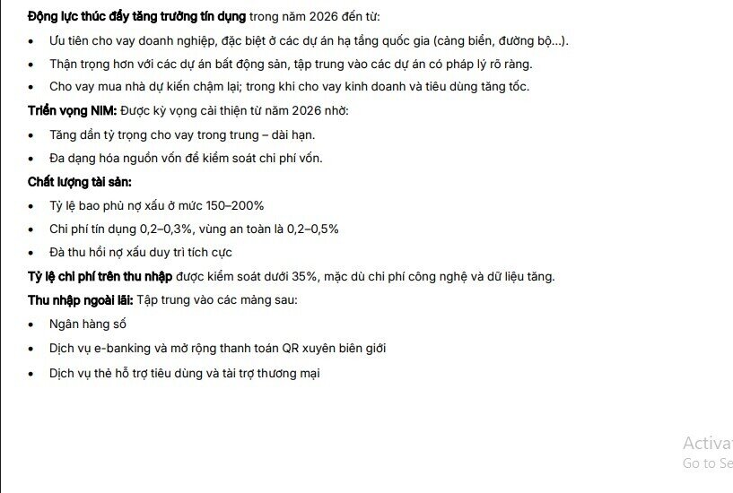 Điều gì khiến cổ phiếu VCB được dự báo tăng tới 30,4%?