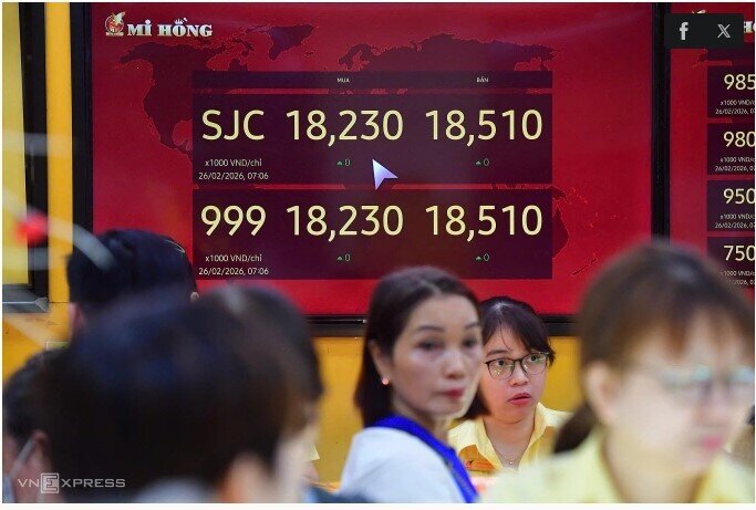 Giá vàng giảm nhẹ ngày vía Thần Tài