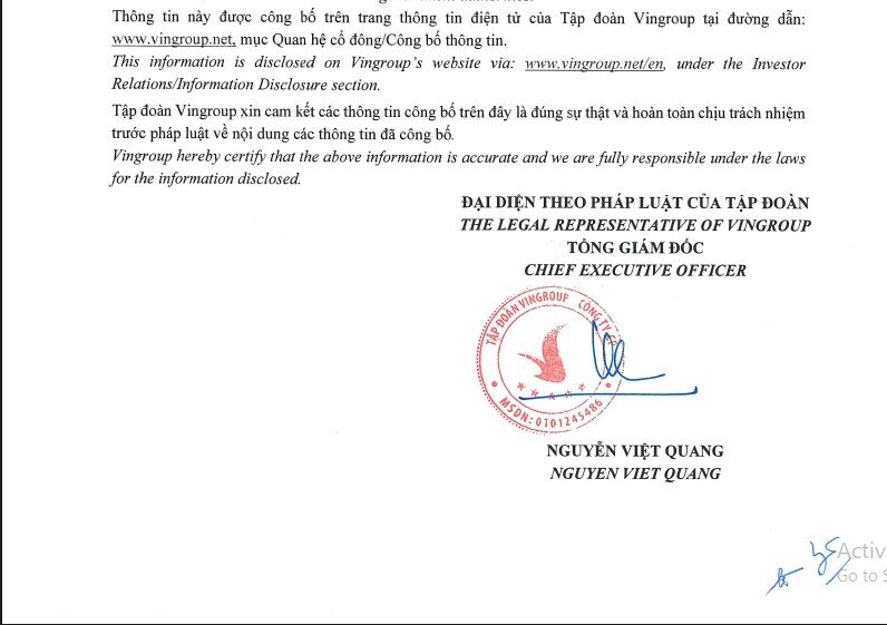Vingroup muốn huy động 350 triệu USD trái phiếu quốc tế, kèm quyền chọn nhận cổ phiếu VPL
