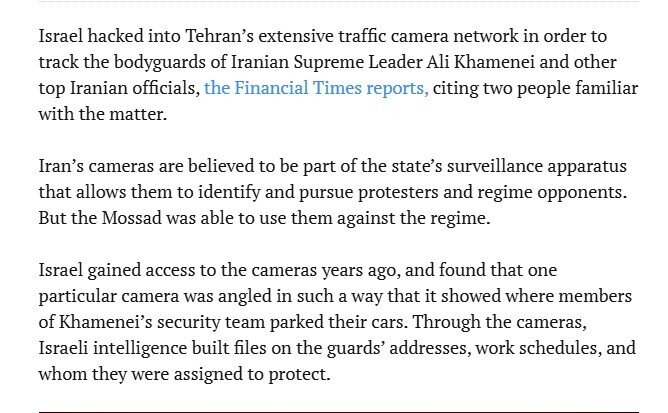 Lãnh tụ Iran bị không kích: Camera giao thông Tehran “lộ bài”?