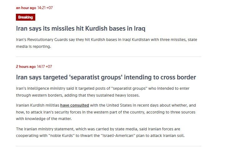 Reuters: Iran tuyên bố đã tấn công tàu chở dầu Mỹ ở vịnh Ba Tư