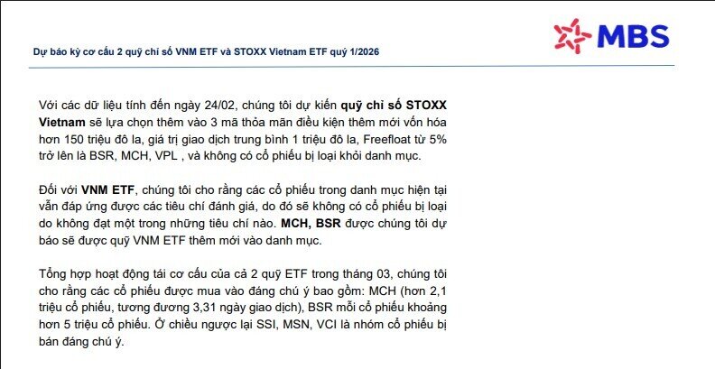2 quỹ ETF vốn 1,2 tỷ USD sắp mua vào 3 cổ phiếu đáng chú ý