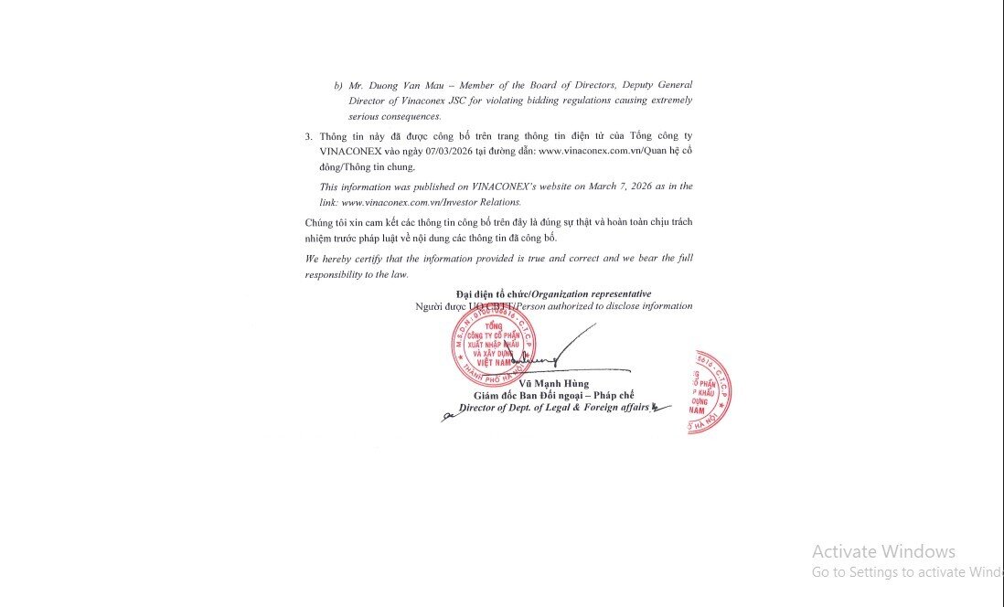 Bắt tạm giam ông Dương Văn Mậu – Thành viên HĐQT, nguyên Chủ tịch HĐQT NEDI2