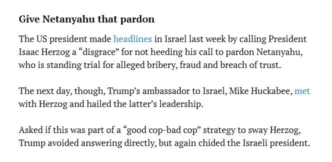 TT Trump tuyên bố: 'Tôi và Thủ tướng Israel sẽ quyết định khi nào xung đột kết thúc'