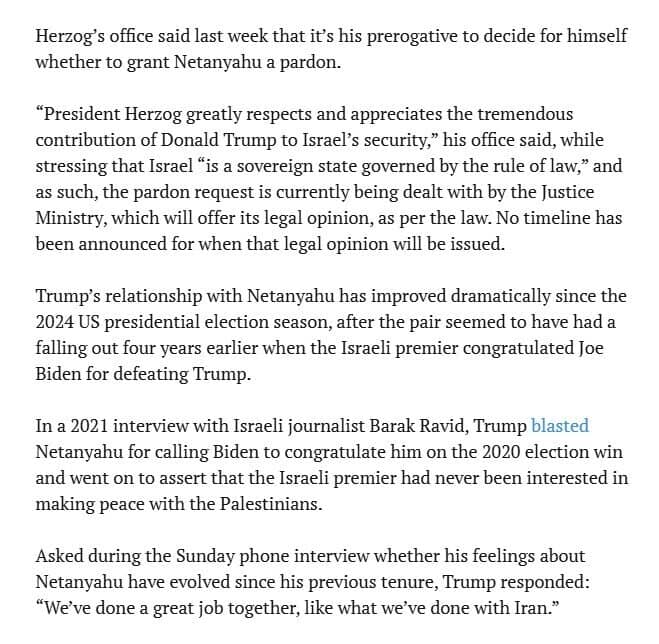 TT Trump tuyên bố: 'Tôi và Thủ tướng Israel sẽ quyết định khi nào xung đột kết thúc'