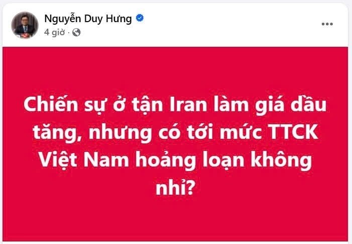 Giữa cơn bán tháo kỷ lục, Chủ tịch SSI đặt dấu hỏi về "tâm lý đám đông"