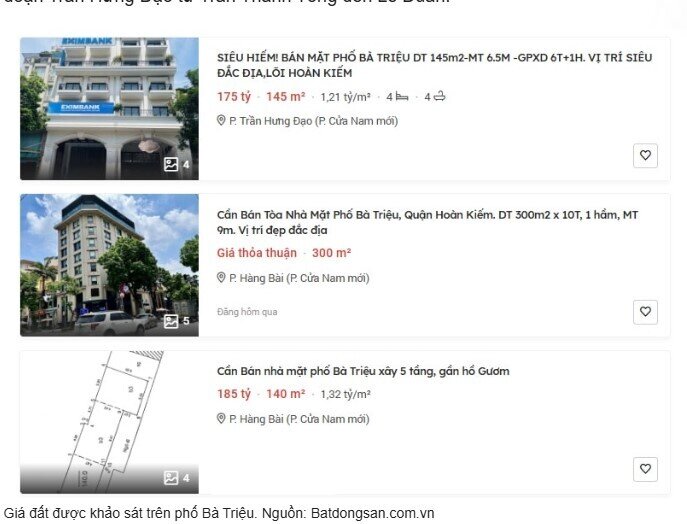 Giá đất trung tâm Hà Nội chạm mốc 1 tỷ/m²: Đắt ngang vàng?