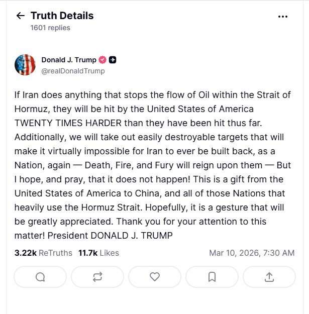 Ông Trump cảnh báo Iran sẽ bị tấn công 'gấp 20 lần' nếu làm điều này