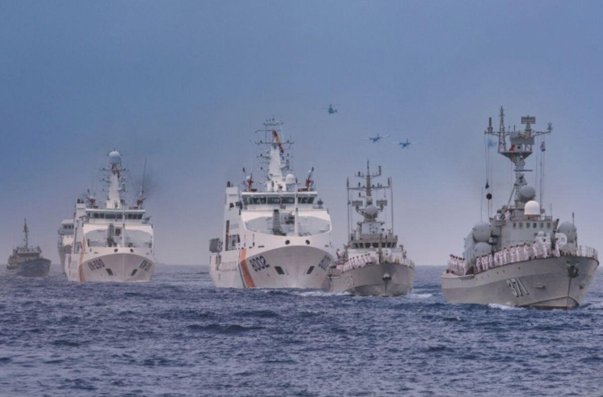 Hải quân Việt Nam - Trung Quốc huấn luyện chung trên biển Vịnh Bắc Bộ