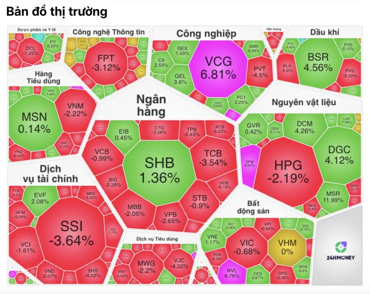 Niềm vui ngắn chẳng tày gang: VN-Index vừa hồi phục đã ‘bốc hơi’ gần 19 điểm