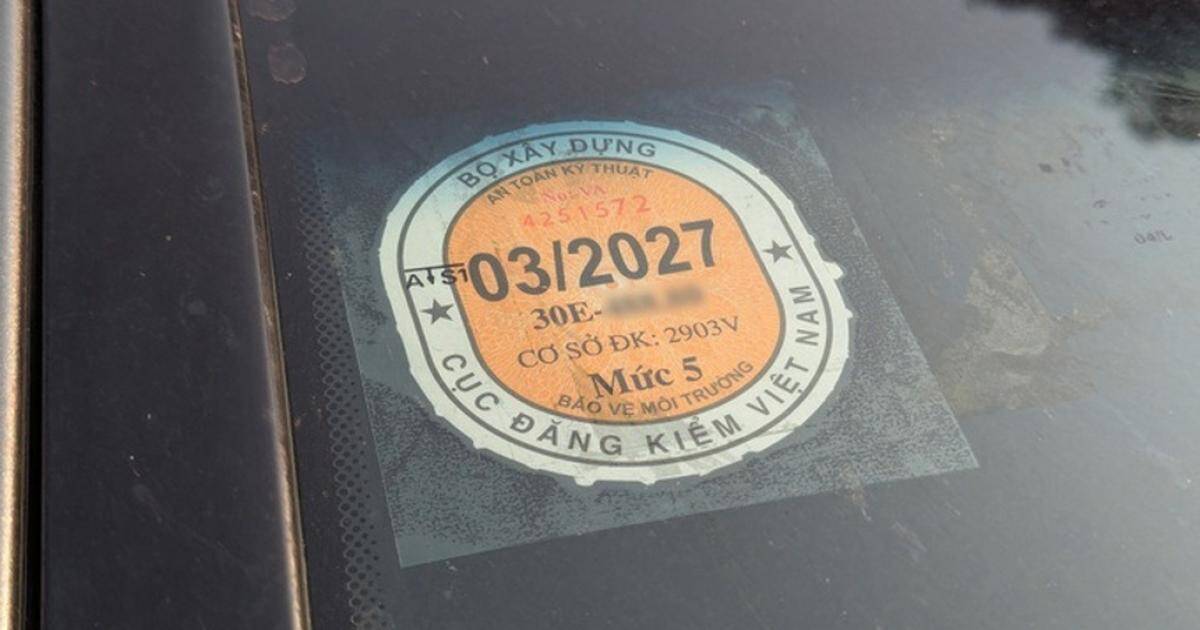 Cẩn trọng với mẫu tem đăng kiểm 2026