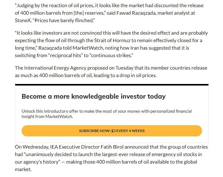 IEA xả kho kỷ lục 400 triệu thùng, vì sao giá dầu vẫn tăng vọt?