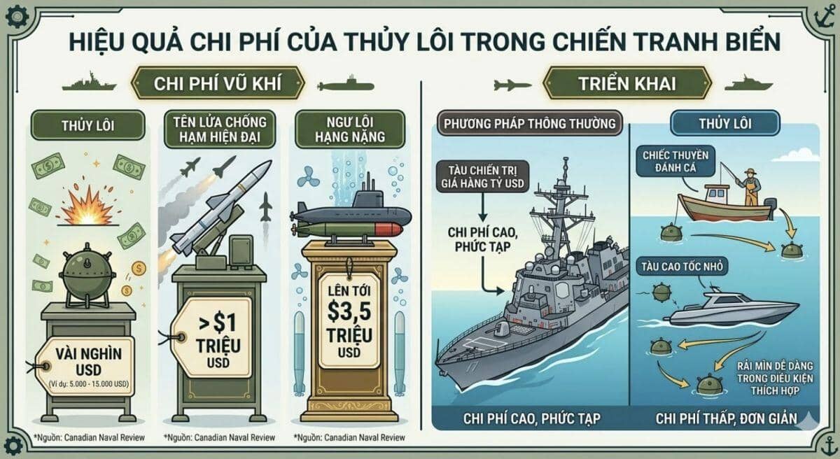 6.000 thủy lôi có thể làm tê liệt thương mại toàn cầu?