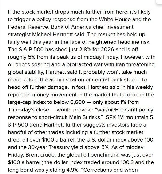 Nếu S&P 500 giảm tiếp 0,5%, Mỹ có thể sẽ hạ nhiệt chiến sự tại Iran