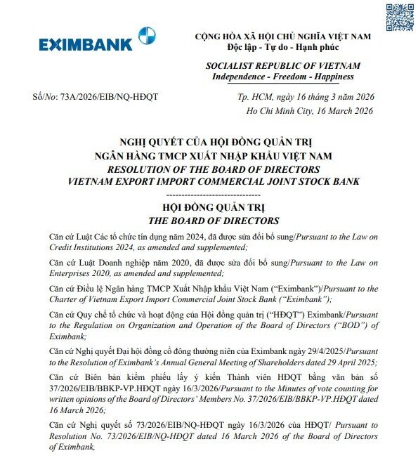 Eximbank (EIB) đặt mục tiêu lợi nhuận tăng 169%, tài sản vượt 300.000 tỷ đồng